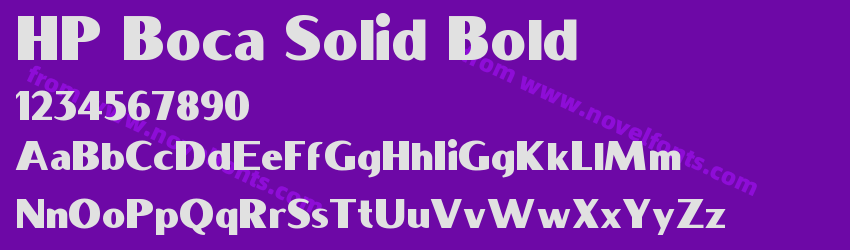 HP Boca Solid BoldPreview HP Boca Solid BoldPreview