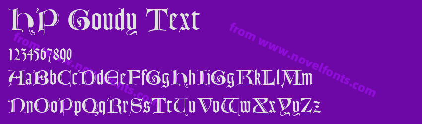 HP Goudy TextPreview HP Goudy TextPreview