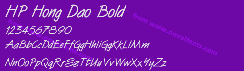 HP Hong Dao BoldPreview HP Hong Dao BoldPreview