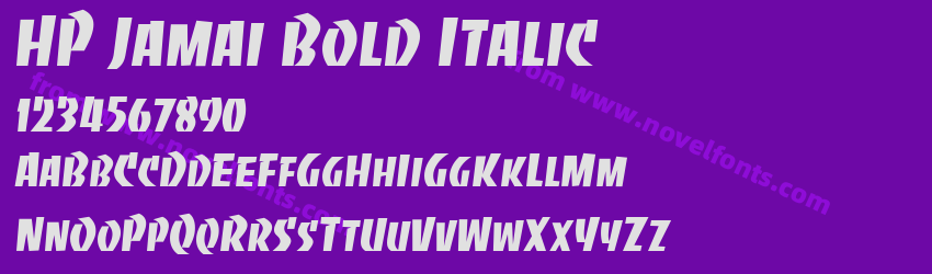 HP Jamai Bold ItalicPreview HP Jamai Bold ItalicPreview