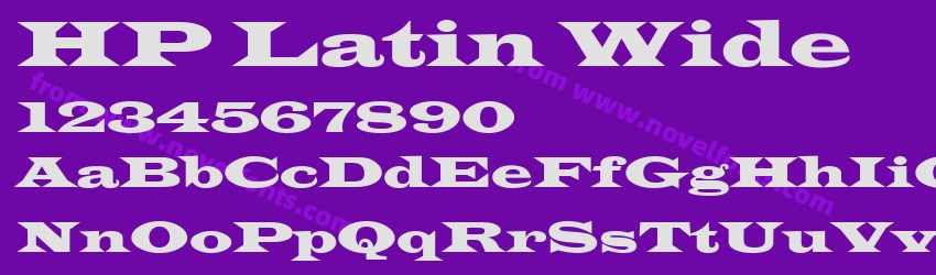 HP Latin WidePreview HP Latin WidePreview