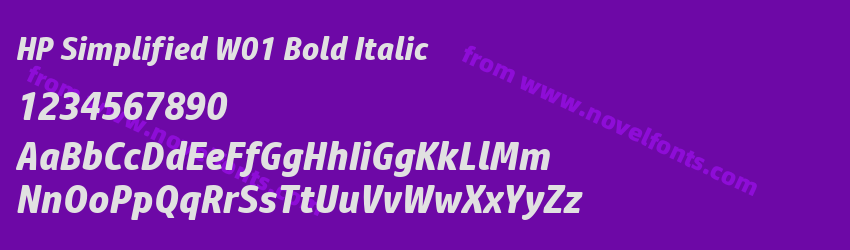 HP Simplified W01 Bold ItalicPreview HP Simplified W01 Bold ItalicPreview