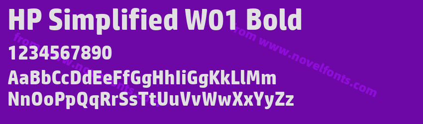 HP Simplified W01 BoldPreview HP Simplified W01 BoldPreview