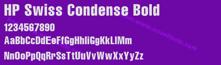 HP Swiss Condense BoldPreview HP Swiss Condense BoldPreview