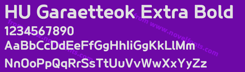 HU Garaetteok Extra BoldPreview HU Garaetteok Extra BoldPreview