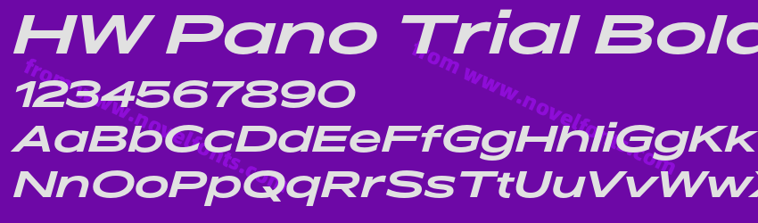 HW Pano Trial Bold ItalicPreview HW Pano Trial Bold ItalicPreview