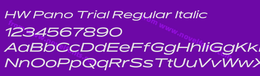 HW Pano Trial Regular ItalicPreview HW Pano Trial Regular ItalicPreview
