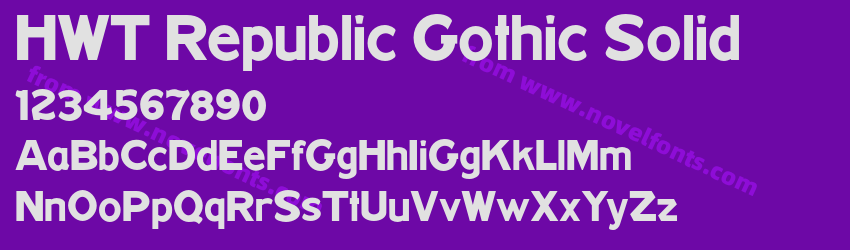 HWT Republic Gothic SolidPreview HWT Republic Gothic SolidPreview