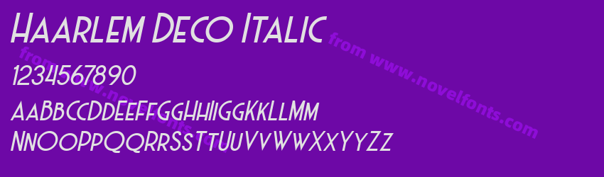 Haarlem Deco ItalicPreview