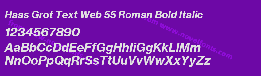 Haas Grot Text Web 55 Roman Bold ItalicPreview Haas Grot Text Web 55 Roman Bold ItalicPreview