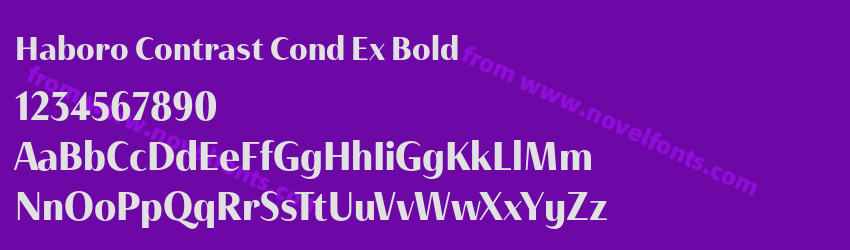 Haboro Contrast Cond Ex BoldPreview Haboro Contrast Cond Ex BoldPreview