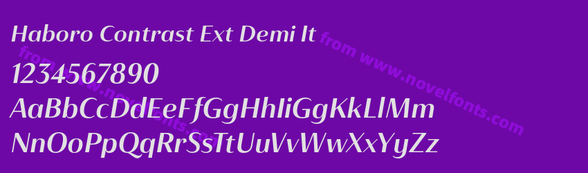 Haboro Contrast Ext Demi ItPreview Haboro Contrast Ext Demi ItPreview