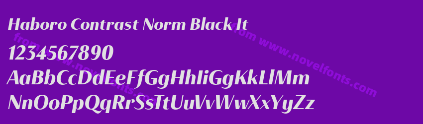 Haboro Contrast Norm Black ItPreview Haboro Contrast Norm Black ItPreview