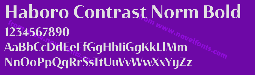Haboro Contrast Norm BoldPreview Haboro Contrast Norm BoldPreview