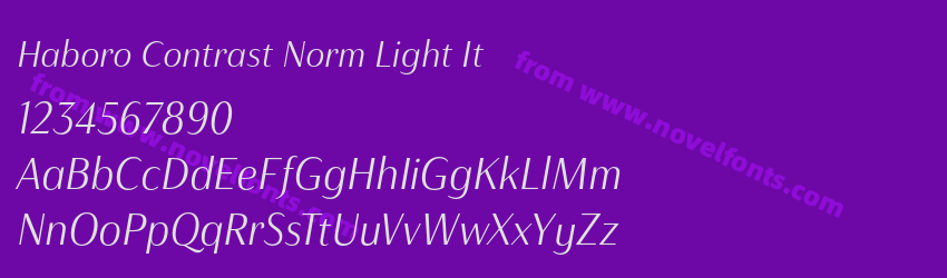 Haboro Contrast Norm Light ItPreview Haboro Contrast Norm Light ItPreview