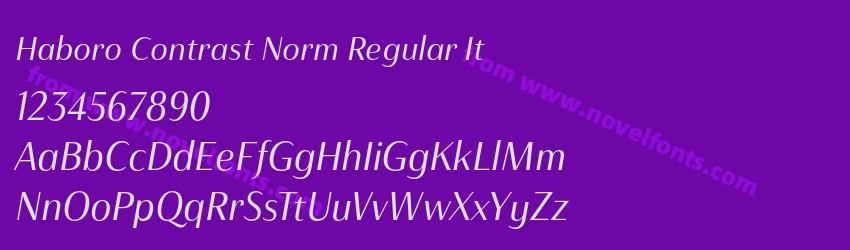 Haboro Contrast Norm Regular ItPreview Haboro Contrast Norm Regular ItPreview