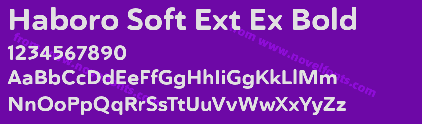 Haboro Soft Ext Ex BoldPreview Haboro Soft Ext Ex BoldPreview