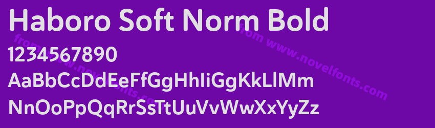 Haboro Soft Norm BoldPreview