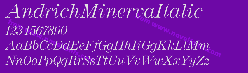 AndrichMinervaItalicPreview