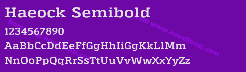 Haeock SemiboldPreview Haeock SemiboldPreview