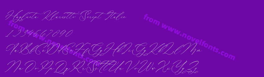 Haglueta Klaristto Script ItalicPreview Haglueta Klaristto Script ItalicPreview