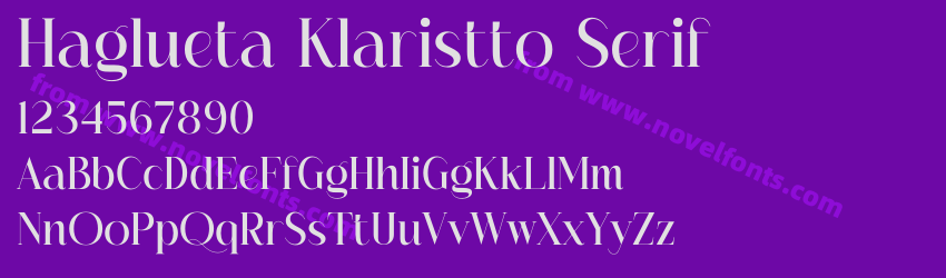 Haglueta Klaristto SerifPreview Haglueta Klaristto SerifPreview
