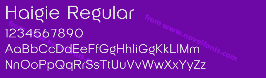 Haigie RegularPreview Haigie RegularPreview