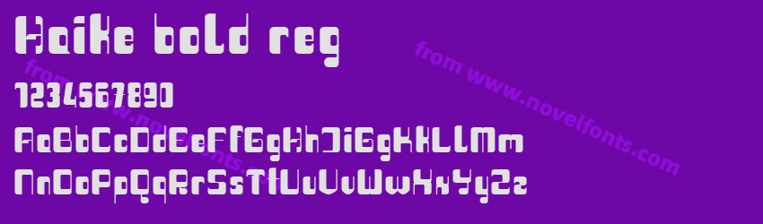 Haike bold regPreview Haike bold regPreview