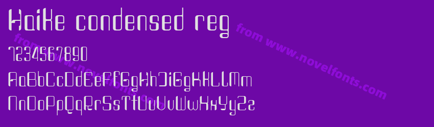 Haike condensed regPreview Haike condensed regPreview