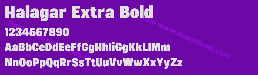 Halagar Extra BoldPreview Halagar Extra BoldPreview