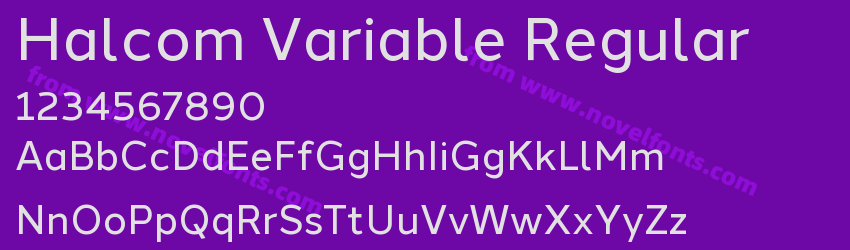 Halcom Variable RegularPreview Halcom Variable RegularPreview