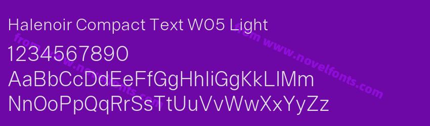 Halenoir Compact Text W05 LightPreview Halenoir Compact Text W05 LightPreview