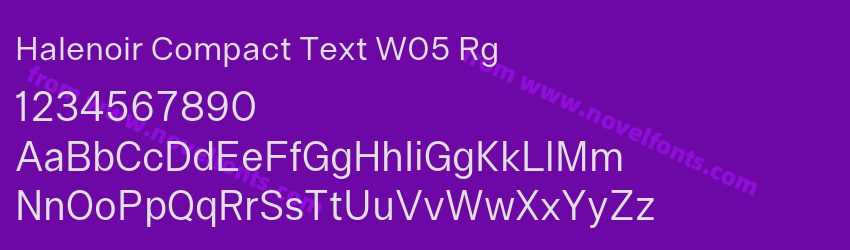 Halenoir Compact Text W05 RgPreview Halenoir Compact Text W05 RgPreview