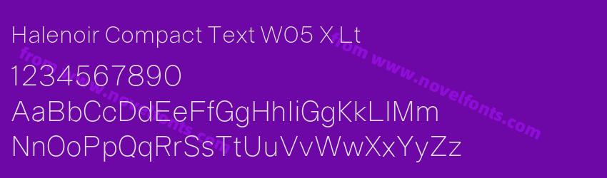Halenoir Compact Text W05 X LtPreview