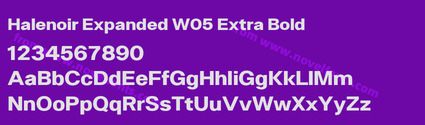 Halenoir Expanded W05 Extra BoldPreview Halenoir Expanded W05 Extra BoldPreview