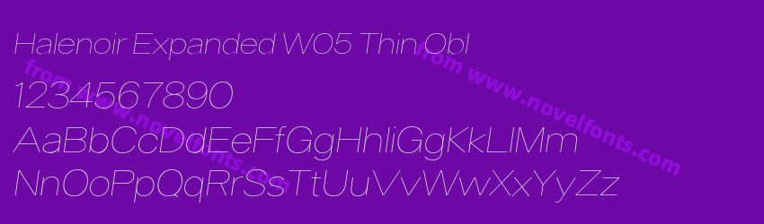 Halenoir Expanded W05 Thin OblPreview Halenoir Expanded W05 Thin OblPreview