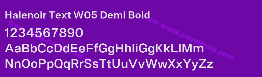 Halenoir Text W05 Demi BoldPreview Halenoir Text W05 Demi BoldPreview