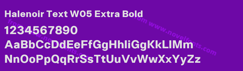 Halenoir Text W05 Extra BoldPreview Halenoir Text W05 Extra BoldPreview