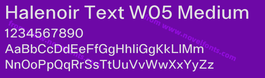 Halenoir Text W05 MediumPreview Halenoir Text W05 MediumPreview
