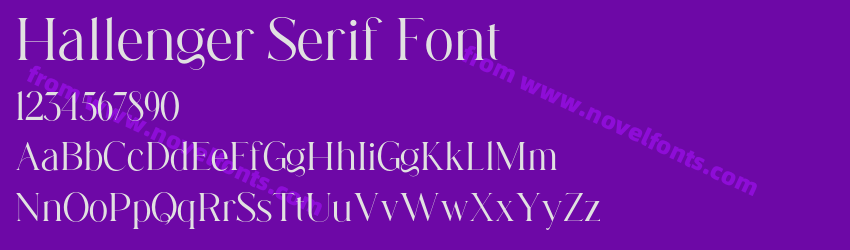 Hallenger Serif FontPreview Hallenger Serif FontPreview
