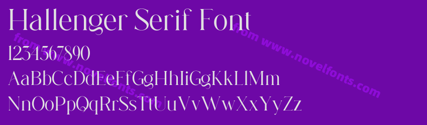 Hallenger Serif FontPreview Hallenger Serif FontPreview