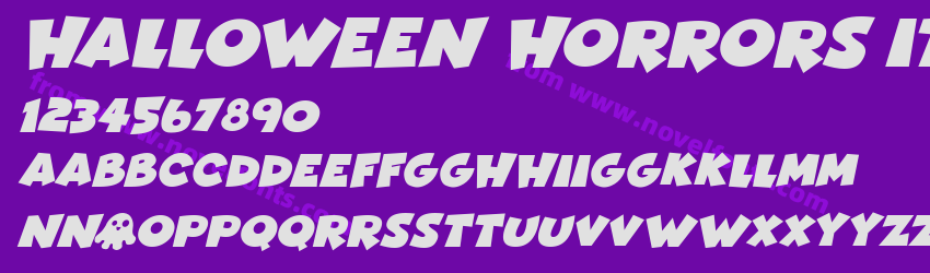 Halloween Horrors ItalicPreview Halloween Horrors ItalicPreview