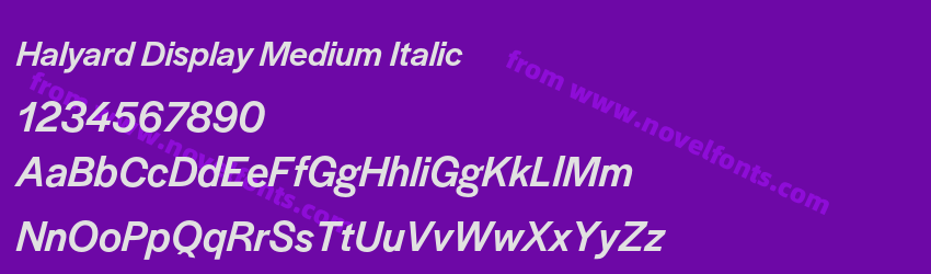 Halyard Display Medium ItalicPreview Halyard Display Medium ItalicPreview