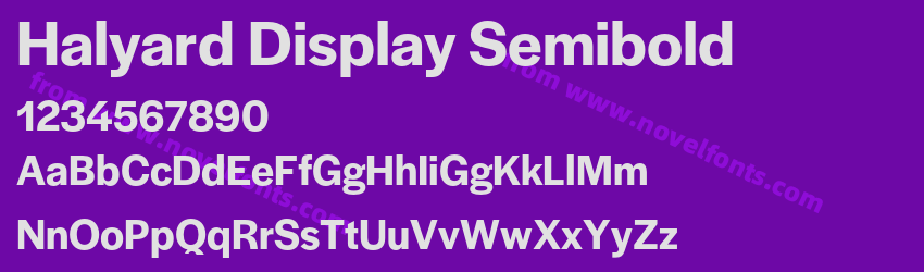 Halyard Display SemiboldPreview Halyard Display SemiboldPreview