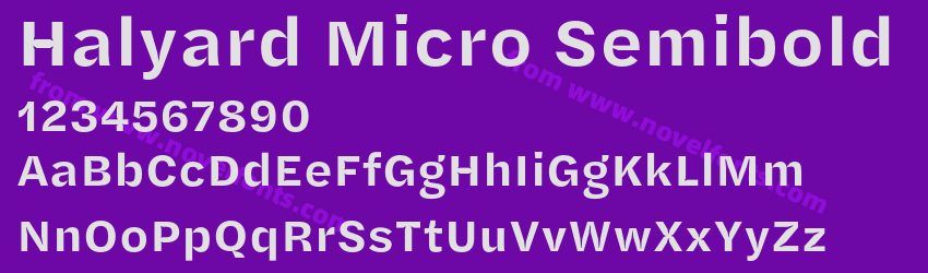 Halyard Micro SemiboldPreview Halyard Micro SemiboldPreview