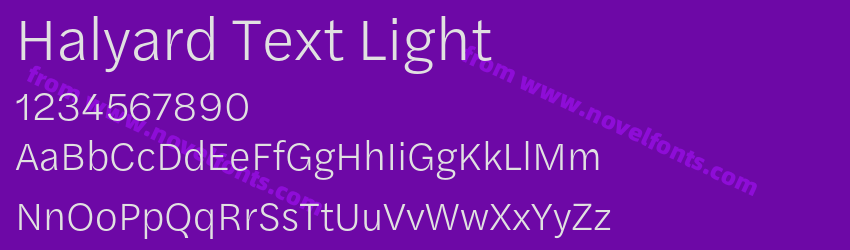 Halyard Text LightPreview Halyard Text LightPreview