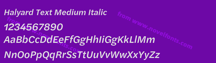 Halyard Text Medium ItalicPreview Halyard Text Medium ItalicPreview