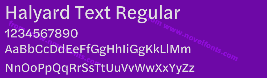 Halyard Text RegularPreview Halyard Text RegularPreview