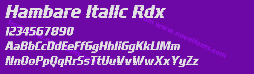 Hambare Italic RdxPreview Hambare Italic RdxPreview