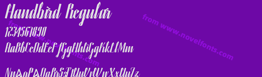 Handbird RegularPreview Handbird RegularPreview